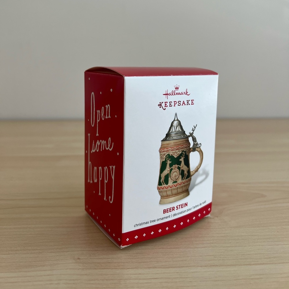 NIB 2015 Hallmark Ornament Beer Stein